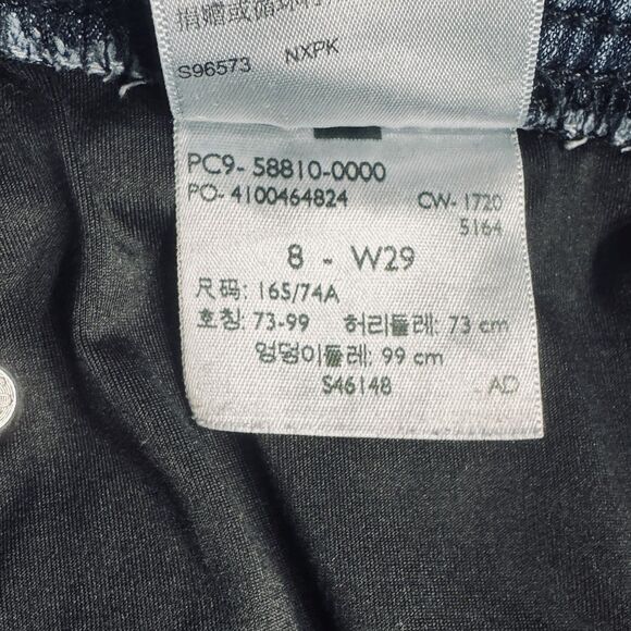 Signature Levi Strauss Shaping Pull On Skinny Jeans 8/29 Womens Measures 29 x 28 - Picture 4 of 8